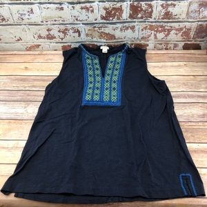 ❗️JCrew Bohemian Embroidered Tank szM